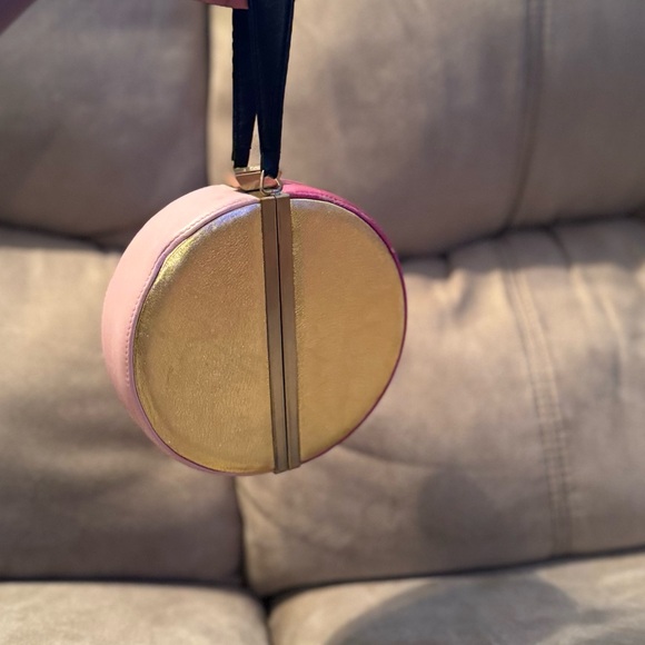 DVF Diane Von FurstenbergTwo-Tone Light Pink, Fuchsia and Gold Women's Bag - Picture 7 of 8